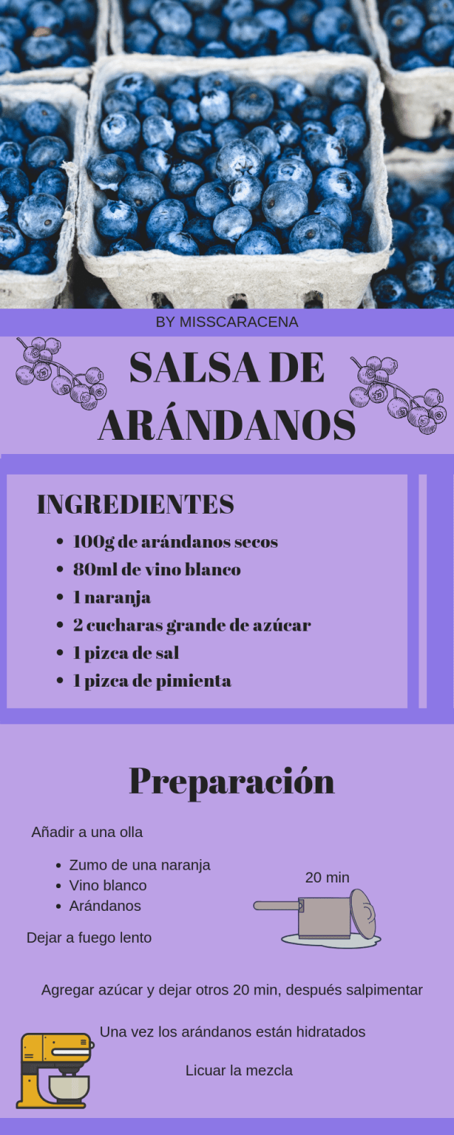 SALSA DE ARANDANOS